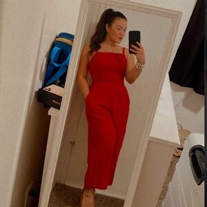 Old Navy Vibrant Red Jumpsuit